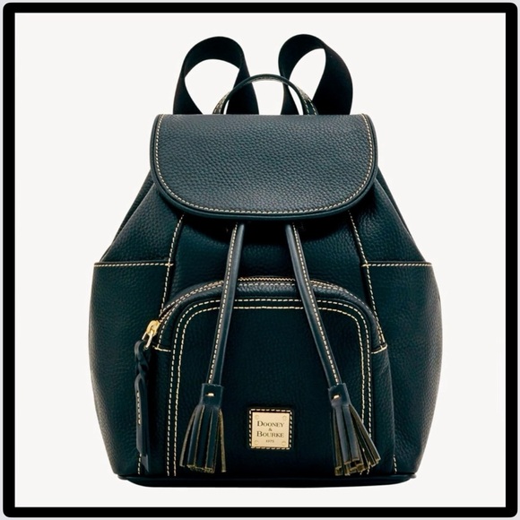 Dooney & Bourke Pebble Grain Leather Medium Murphy Backpack - Picture 1 of 16